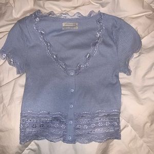 UO lace crop top